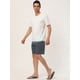 thumbnail image 4 of Lars Amadeus Pantalones cortos de bloque de color de verano pahombre Pantalones cortos de plapanadar con racon cordón Gris azul 30, 4 of 6