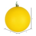 thumbnail image 2 of Vickerman 3" Yellow Matte Ball Ornament, 32 per Box, 2 of 3