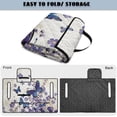 thumbnail image 4 of SEANATIVE Golf Cart Seat Covers with 4 Front Pockets, Fits for EZGO, Yamaha, Club Car, 2 Person Seats Golf Cart Accessories, Washable, 51.2 x 30.3 Inches, Butterfly Flower Violet Cream White, 4 of 7
