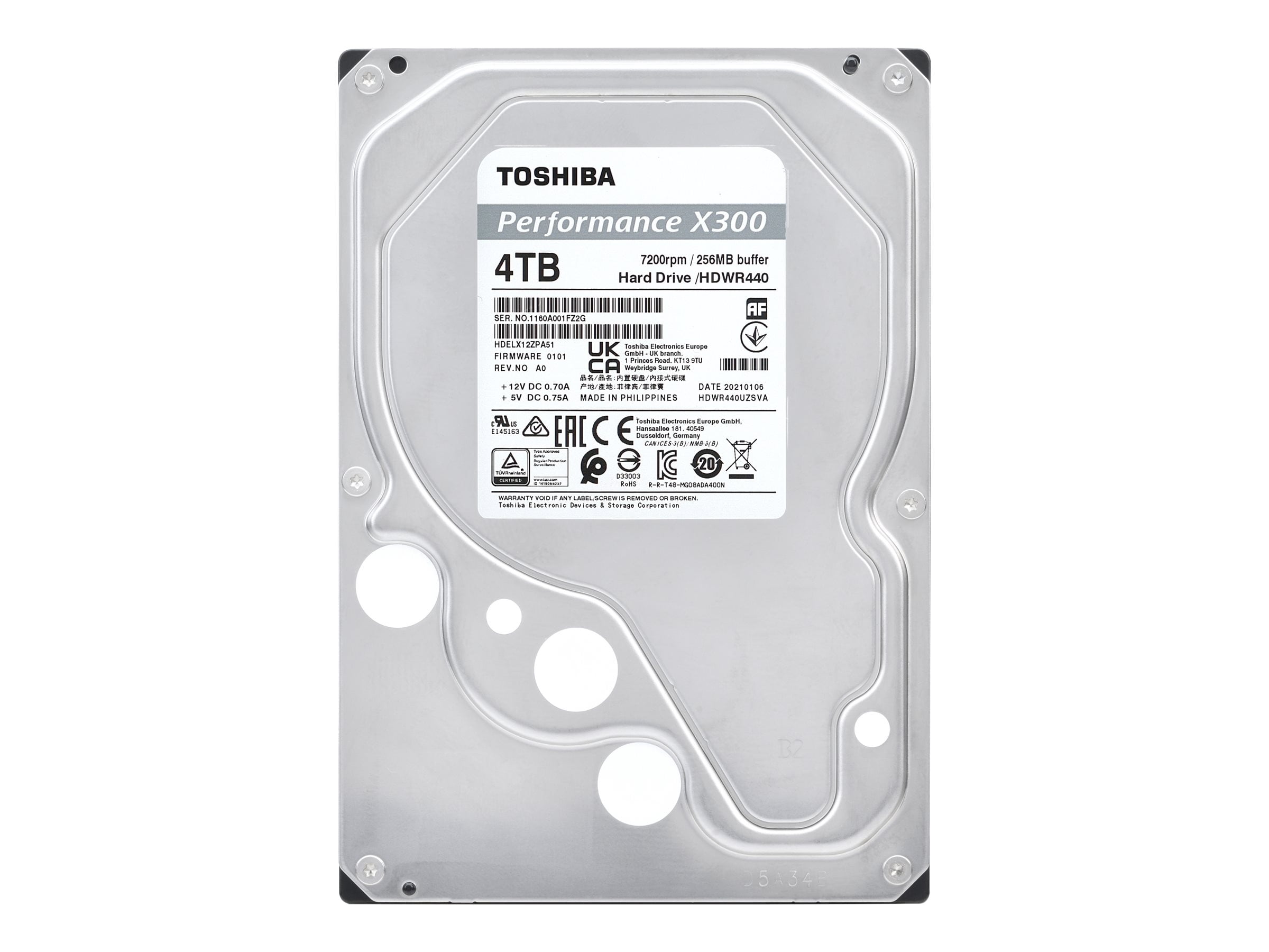 Toshiba X300 4TB Performance & Gaming 3.5-Inch Internal Hard Drive 
