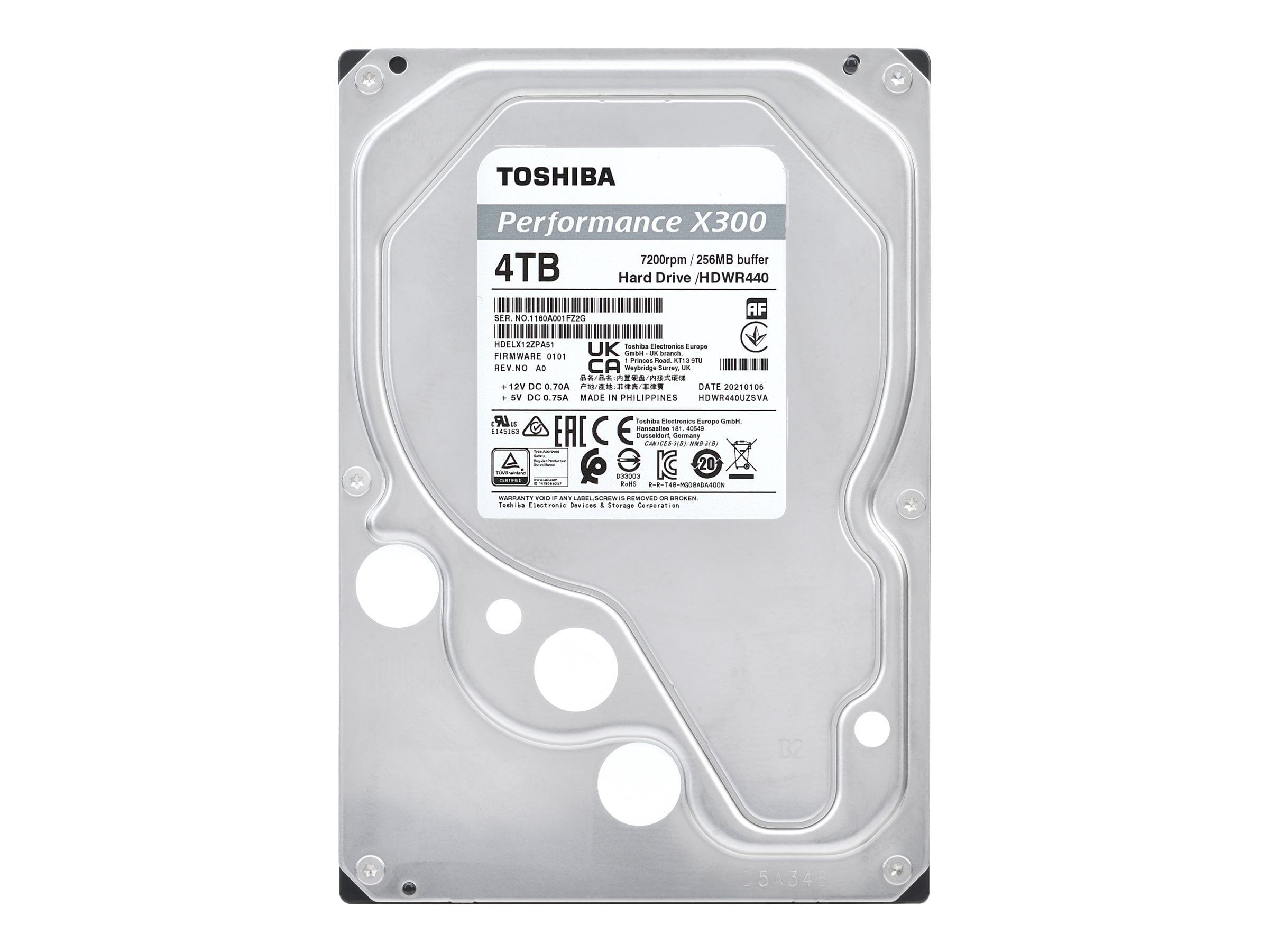 Toshiba X300 4TB Performance & Gaming 3.5-Inch Internal Hard Drive