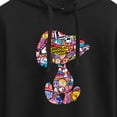 thumbnail image 3 of Peanuts - Snoopy Silhouette Pattern - Juniors Cropped Pullover Hoodie, 3 of 6