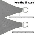 thumbnail image 4 of LOVE STORY Custom Size Waterproof 8'x18' Gray Sun Shade Sail Canopy Awning UV Blockage for Outdoor Patio Garden Backyard (Customized), 4 of 6