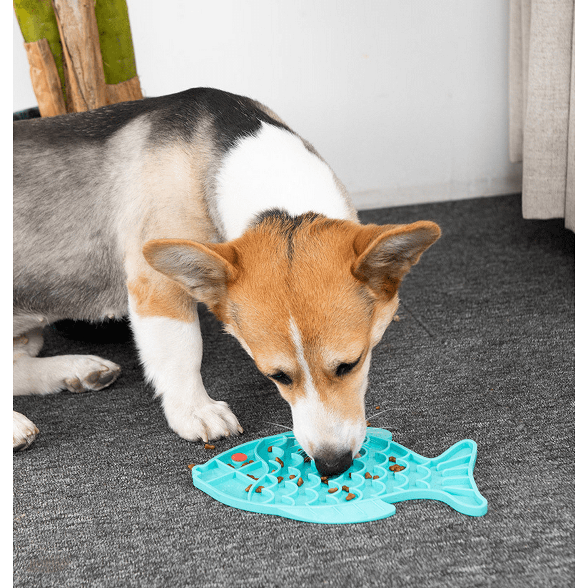 Tapis A Lecher Bol Pour Chat Assiette Pour Animaux De Compagnie Chien Tapis De Nourriture Lente En Silicone Slow Food Assiette Pour Animaux De Compagnie Bol En Forme De Griffe Bleu Walmart Canada