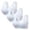 White, variant on Gymayou 3 Pack Ribbed Bras for Women Front Closure No Underwire Comfort Senior Wireless Snap Closing Bra Wide Strap Support Beige 36