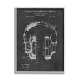 thumbnail image 4 of Stupell Industries Detailed Music Headphones Diagram Blueprint Patent Design Framed Wall Art, 11 x 14, Design by Karl Hronek, 4 of 5