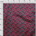 thumbnail image 2 of oneOone Coton Bio Popeline Sergé Feuilles & Imprimé Floral Imprimé par Yard 42 Pouces de Large, 2 of 4
