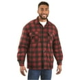 thumbnail image 6 of Guide Gear Men's Sherpa-lined CPO Shirt Jacket 2.0 Tan/Gray Buffalo Plaid 3XL, 6 of 17