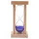 thumbnail image 2 of Reloj de arena con marco de madera de 5 minutos, reloj de arena, temporizador, decoración del hogar, regalo Púrpura, 2 of 9
