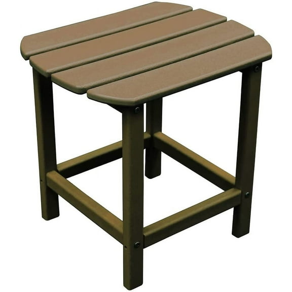 NewTechWood St Charles Teak Plastic Outdoor Side Patio Table