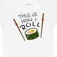 thumbnail image 4 of Inktastic This is How I Roll Cute Sushi Boys or Girls Baby Bodysuit, 4 of 5