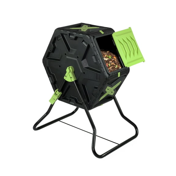 Simply Bio 22 Gallon Outdoor Compost Tumbler Bin – BPA-Free, Rotating Composting Bin for Garden, Yard, and Kitchen Waste, Fast Soil Creation, Weather-Resistant Outdoor Composter