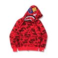 thumbnail image 1 of Shark Print Pull à Capuche Zip Sweat-Shirt Femme à Capuche Camo Manches Longues, 1 of 3