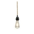 thumbnail image 1 of LLC Vintage Hemp Rope Pendant Light Kit for DIY Kitchen Island, Adjustable Hanging Cord and Socket, 1 of 4