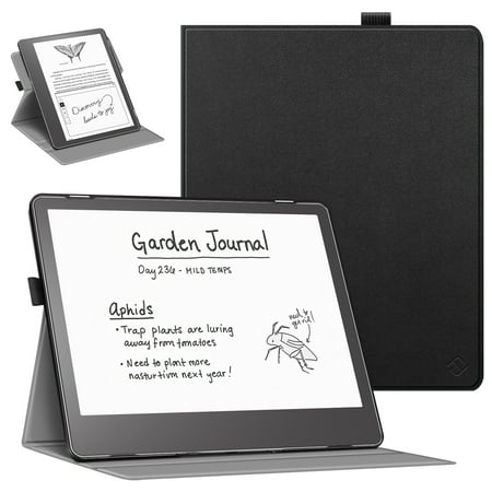 Fintie Slim Case for Kindle Scribe (2022 Released) 10.2 Inch Tablet - 360 Degree Rotating Shockproof Stand Cover with Auto Sleep/Wake, Black