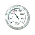 thumbnail image 1 of Sierra Marine Lido Tachometer 3 Inch Full Sweep Electric 0-7000 RPM | White Face/Silver Bezel/Black Pointer With Orange Tip | Scratch Resistant Glass Lens | For Marine Applications, 1 of 1