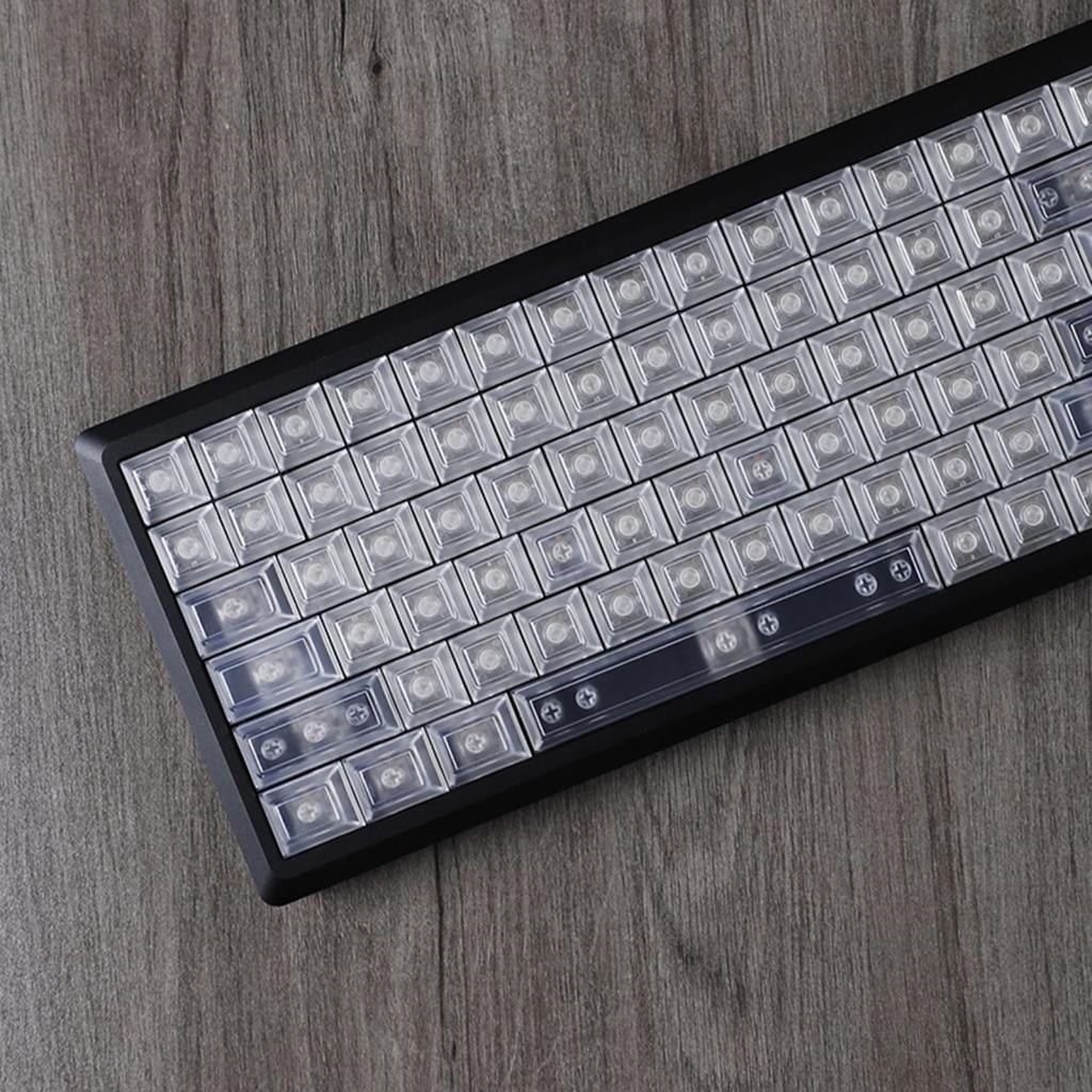 Keycaps DSA height Highly Frosted Translucent Keycap Set For 122Keys Game Mechanical Keyboard Switches Keycaps
