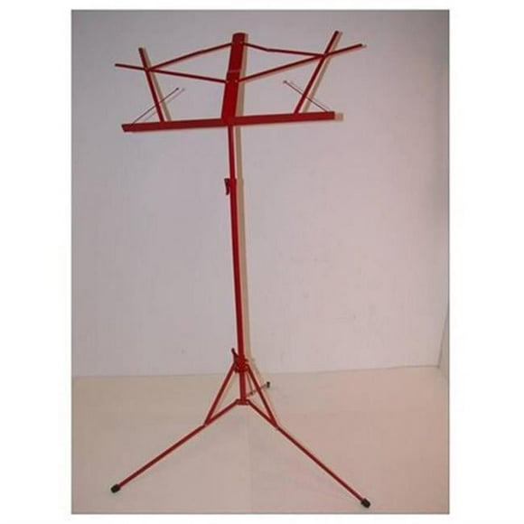 PGIK SMS1-RD Light Weight Folding Student Music Stand, Red