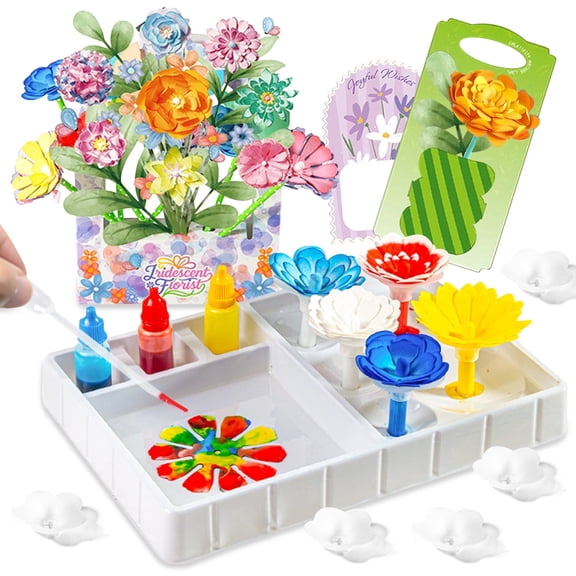 Paper Flowers Science Kit, Toys for Girls 8 to 11 Years, Arts and Crafts for Kids, Birthday Gifts for Girls