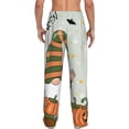 thumbnail image 6 of Cauagu Gnome Holding A Pumpkin Mens Pajama Pants Sleep & Lounge Pants,PJ Bottoms with Pockets-Small, 6 of 7