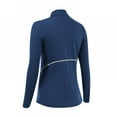 thumbnail image 2 of Women Quarter Zip Pullover Running Shirts Long Sleeve Activewear Tops Tight Workout, 2 of 5