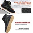 thumbnail image 6 of ulogu Women Men's Snow Boots, Waterproof Snow Shoes,Frosty Warm Outdoor Boots, Non-Slip Lightweight Winter Mid Top Ankle Boots for Men Women(Men Size 8, Green), 6 of 8