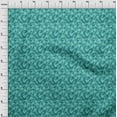 thumbnail image 4 of oneOone Cotton Poplin Teal Green Fabric Tropical Quilting Supplies Print Sewing Fabric By The Yard 42 Inch Wide, 4 of 5