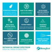 Benefect Botanical Decon 30 Disinfectant Cleaner, Light Lemon and Thyme Scent, 5 Gallon Single