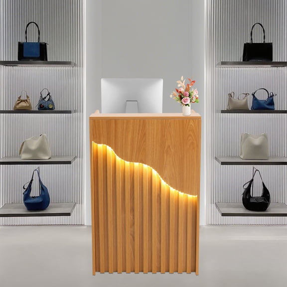 Modern Reception Desk Reception Desk for Checkout Reception Counter 60cm