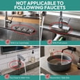 thumbnail image 5 of 24" Longer Silicone Faucet Mat 8° Slope Fast Self-Draining Countertop Protector For Kitchen Bathroom Sink Splash Guard,Grey, 5 of 9