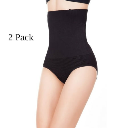 

Leapair 2 Pack Women High Waist Butt Lifter with Tummy Control and Slim Waist Panty Shaper Trainer