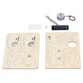 thumbnail image 1 of 3D Wooden Puzzles DIY Wooden STEM Model Airplane 3D Puzzles Wood Craft Assembly Project Kit, 1 of 5