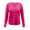 Hot Pink, variant on Jiyugala Sweater for Women Button Round Neck Long Sleeve Soft Knitted Cardigan Sweater