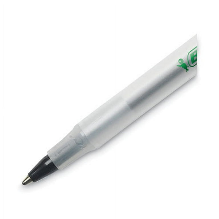 Ecolutions Round Stic Ballpoint Pen Value Pack, Stick, Medium 1 mm, Black Ink, Clear Barrel, 50/Pack Ecolutions Round Stic Ballpoint Pen Value Pack, Stick, Medium 1 mm, Black Ink, Clear Barrel, 50/Pack