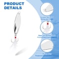 thumbnail image 3 of Uxcell 10Pcs 3/5 oz Cucharas de Pesca de Metal Señuelos de Pesca Cuchara de Lanzamiento Tono Plateado, 3 of 5