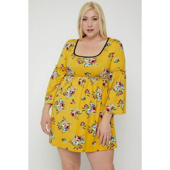 Floral Print Dress 2XL