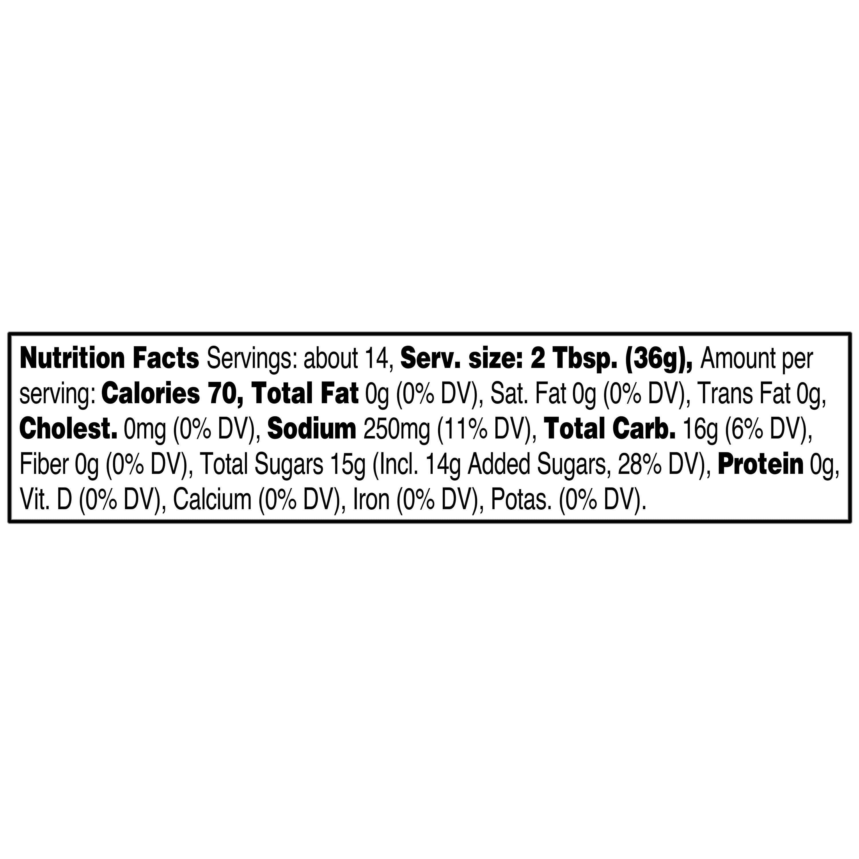 (4 pack) Great Value Honey Barbecue Sauce, 18 fl oz