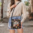 thumbnail image 5 of Tutolipy Dragonfly Floral Pattern Ladies’ Leather Crossbody Shoulder Purse, Adjustable Strap Purse Satchel Durable Waterproof Design Shoulder Bag for Daily Outing, 5 of 7