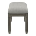 thumbnail image 5 of Lexicon Granby Pine Wood Dining Room Bench in Antique Gray Finish, 5 of 6