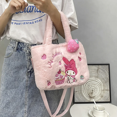 thumbnail image 3 of Sanrio-Bolso de felpa de Hello Kitty para mujer, bolsa Kawaii Kuromi My Melody, bolso de mano de Anime de dibujos animados, Cinnamoroll, bolsas de almacenamiento, regalos para niñas, 3 of 5