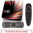 thumbnail image 1 of Pour Android Tv Box Android 10.0 4k 4 Go 32 Go 64 Go Lecteur Multimédia Vidéo 3d Télévision Intelligente Box 4+32G_US+G10S Télécommande, 1 of 3