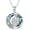 Flower of Life, variant on Chakra Crystal Necklace for Women 925 Sterling Silver Triple Moon Goddess Hamsa Hand Lotus Tree of Life Flower of Life Necklaces 7 Chakra Spiritual Jewelry Gifts for Mom Wife