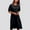 Black, variant on Kmdttou Women's Short Sleeve Loose Plain Dresses Fashion Women Summer High Waist Casual Solid Round-Neck Short Sleeve Mini Dress