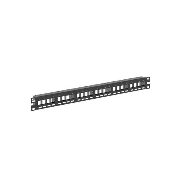 Panel de conexión Panduit NKPP24FMY Categoría 6 de 24 puertos negro