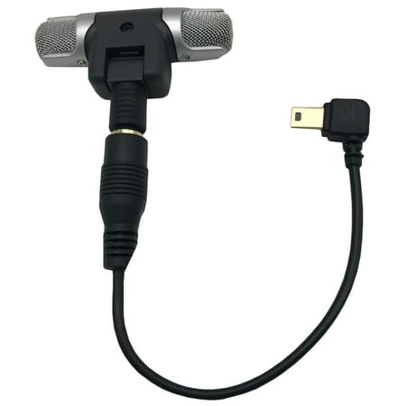 Pavodes Stereo Microphone for Hero 3 3+ 4 with with a 3.5mm USB Adapter and Double Sided Tape