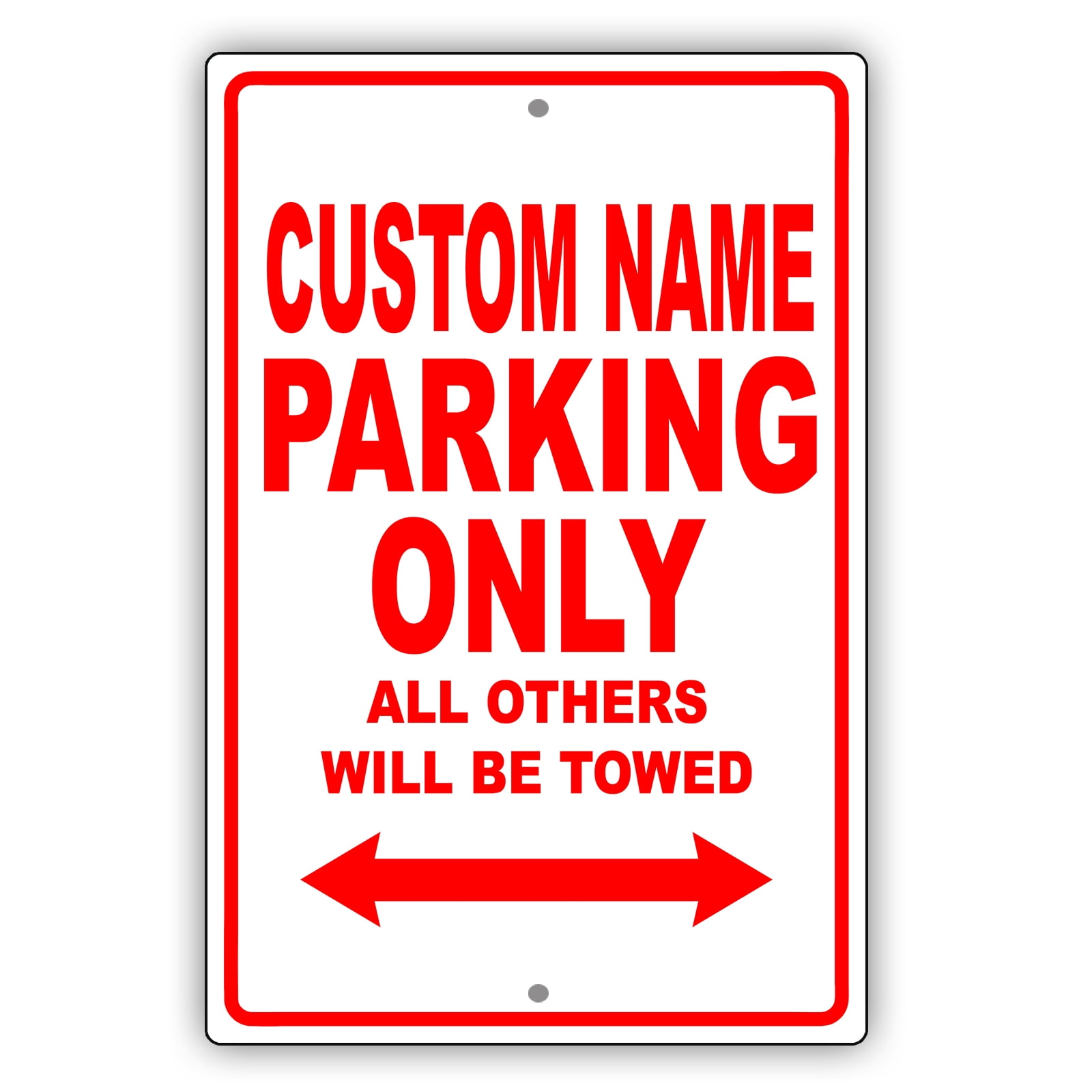 Motorcycle and Compact Car Parking Only 8"x12" Aluminum Sign Made in USA Red 