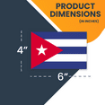 thumbnail image 2 of Magnet Me Up Cuba Cuban Flag Vinyl Automotive Magnet Decal, 4x6 Inches, 2 of 7