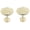 Gilded French White, variant on Urbanest Medallion Curtain Holdback – Elegant Drapery Tieback, Farmhouse Drapery Hardware for Stylish Window Treatments, 1 Piece, Bronze with Gold