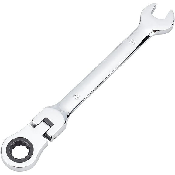2/5" Metric Flex-Head Ratcheting Wrench Set Flex-Head Angle Wrenches CRV Gear Spanner Set Combination Ended Spanner Kit Professional Chromium Vanadium Steel Ratchet Wrenches