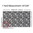 thumbnail image 3 of Feelyou White Black Leaf Fabric by the Yard 1 Yard, Branches Plant Botanical Sewing Fabric, Teens Kids Adult Home Decor Fabric by the Yard, Microfiber Bedroom Decor, 3 of 6